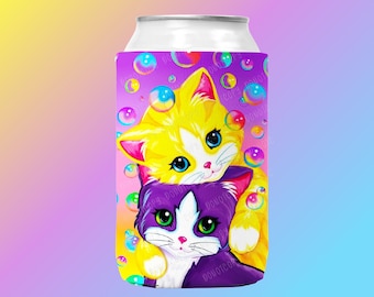 90's cats can cooler, cute cats can cooler, LF inspired can cooler
