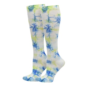 Think Medical's Tie-Dye Compression Sock-Blue/Green