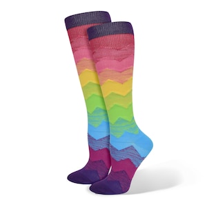 Think Medical Ombre Chevron Compression Knee High