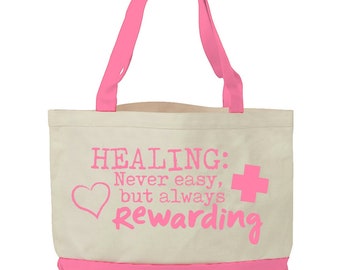 Women's Canvas Healing Tote Bag