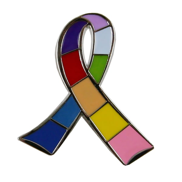 Awareness Multi Ribbon Lapel Pin