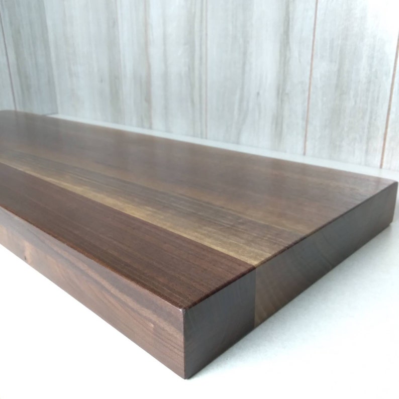 Custom Built Wooden Walnut Stair Treads Natural Finish Etsy