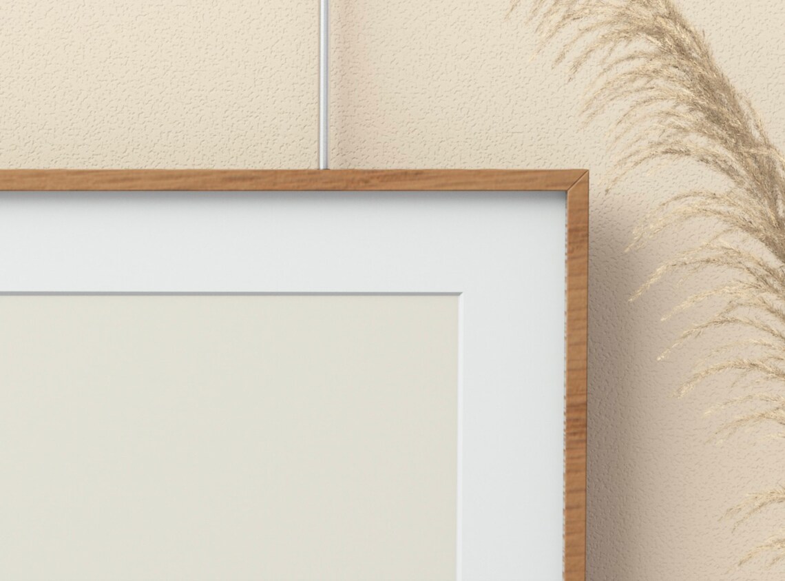 Download Artwork Mockup Horizontal Wood frame A4 A3 A5 Poster Mock up | Etsy