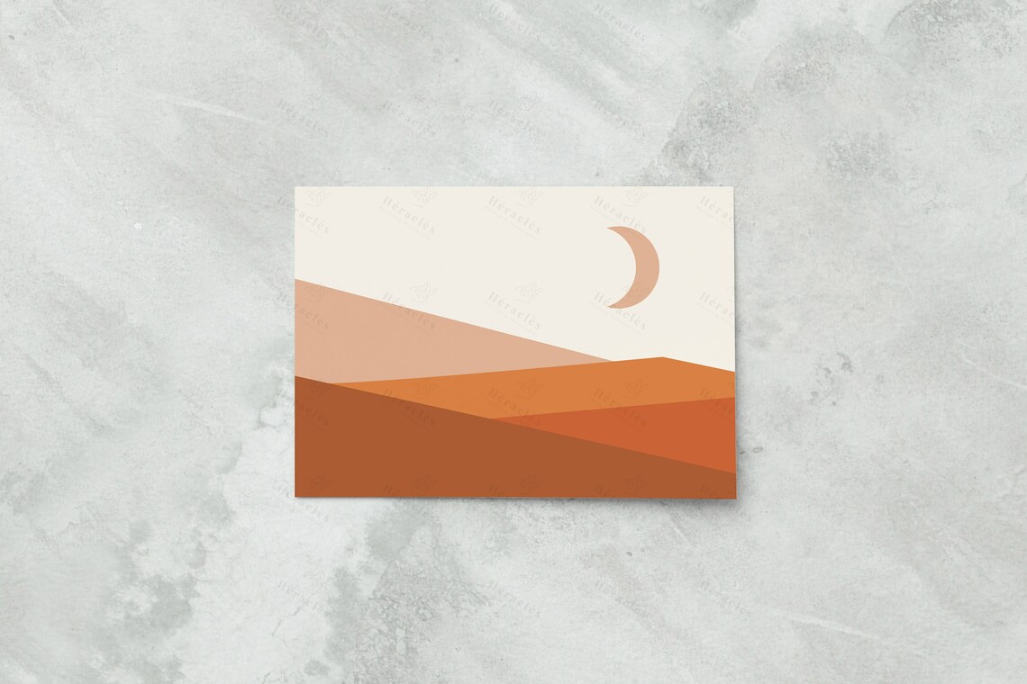 Download A4 Poster Mockup Horizontal A3 A5 White Mockup concrete | Etsy