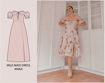 milkmaid prom dress