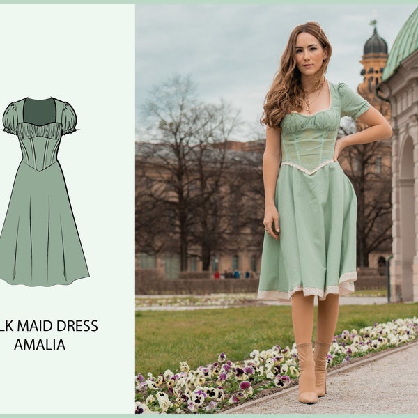 PATTERN - Milk Maid Dress AMALIA - THISISKACHI