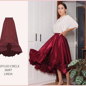 PATTERN Ruffled Circle Skirt LINDA THISISKACHI image 1