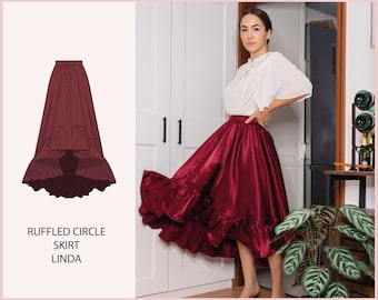 PATTERN - Ruffled Circle Skirt LINDA - THISISKACHI