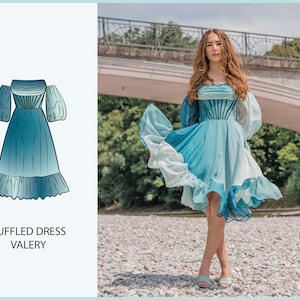 PATTERN - Ruffled Dress VALERY - THISISKACHI