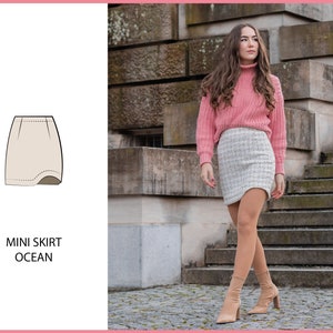 PATTERN - Mini Skirt OCEAN - THISISKACHI
