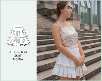 PATTERN - Ruffled Mini Skirt MELINA - THISISKACHI