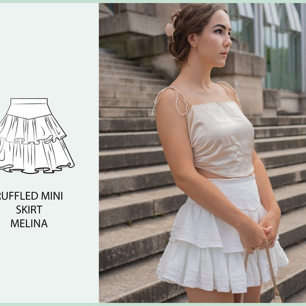PATTERN - Ruffled Mini Skirt MELINA - THISISKACHI