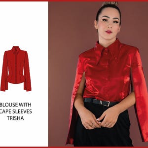 PATTERN - Blouse with cape sleeves TRISHA - THISISKACHI