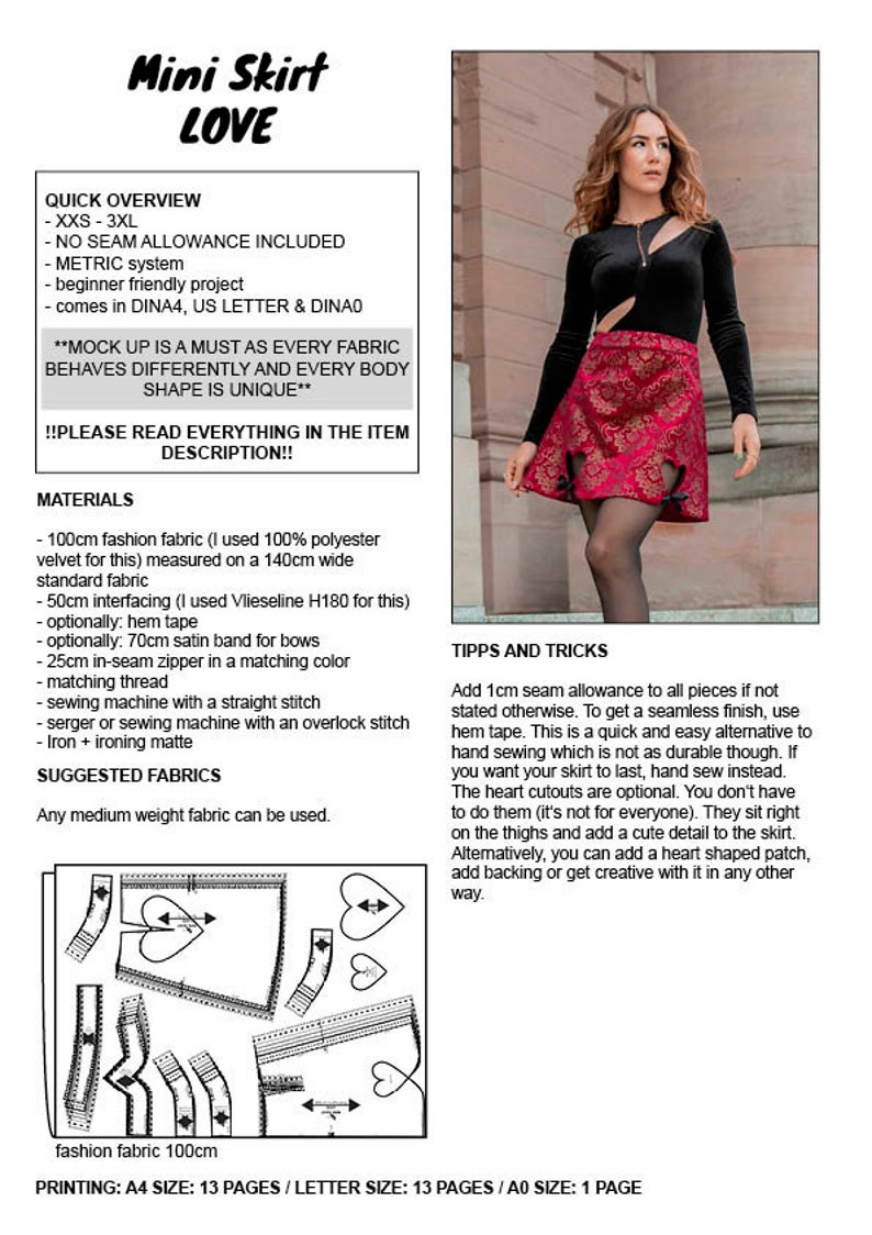 PATTERN Mini Skirt LOVE THISISKACHI image 3
