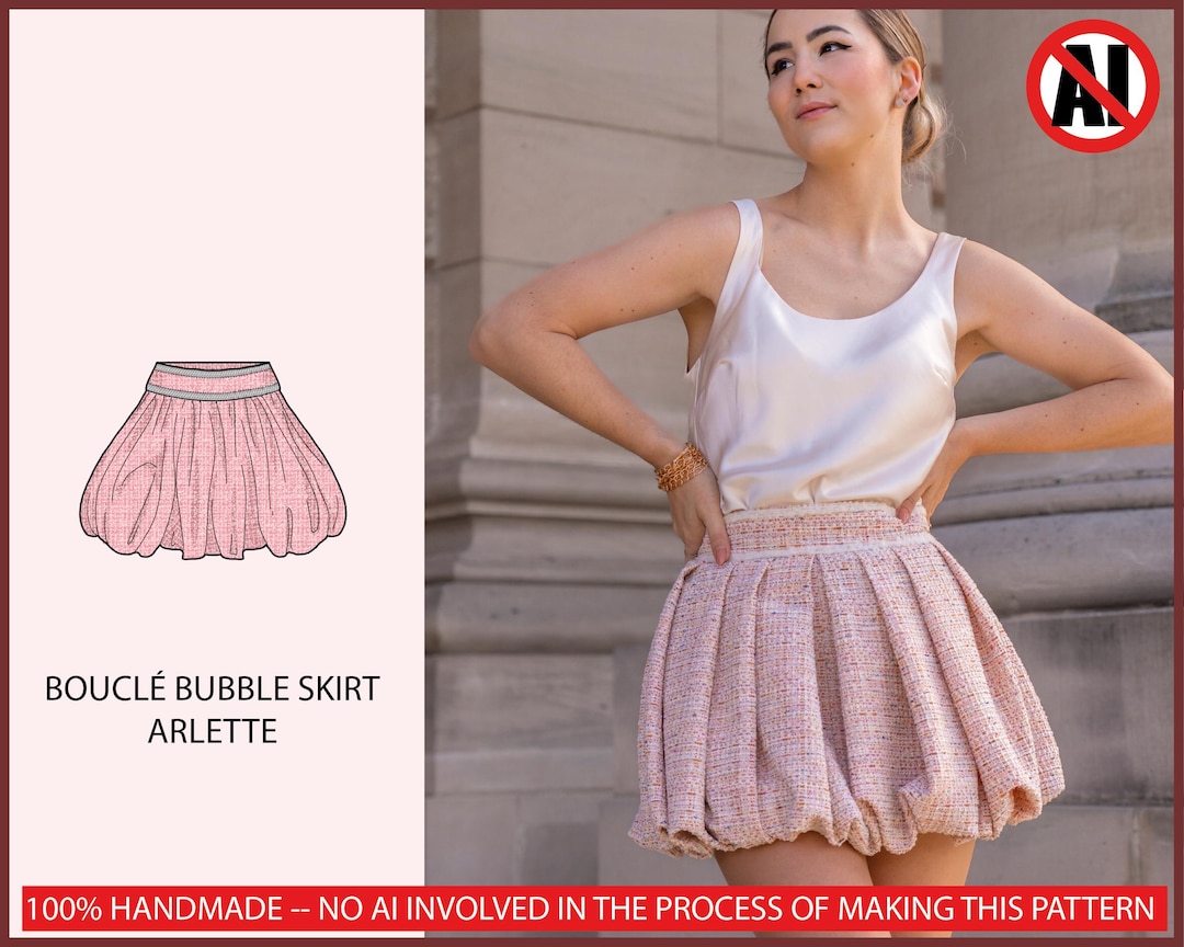 PATTERN - Bouclé Bubble Skirt ARLETTE - THISISKACHI - Etsy