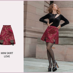 PATTERN Mini Skirt LOVE THISISKACHI image 1