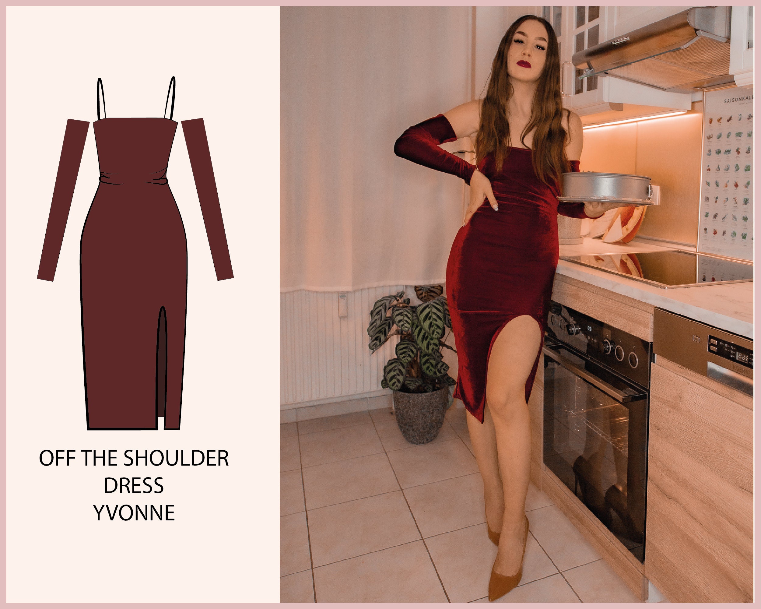 PATTERN off the Shoulder Dress YVONNE THISISKACHI pic