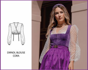 PATTERN - Dirndl Blouse CORA - THISISKACHI
