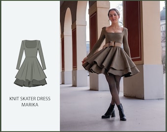 knit skater dress pattern FREE KNIT DRESS PATTERN