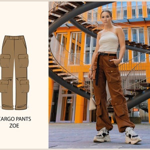 PATTERN - Cargo Pants ZOE - THISISKACHI - Etsy