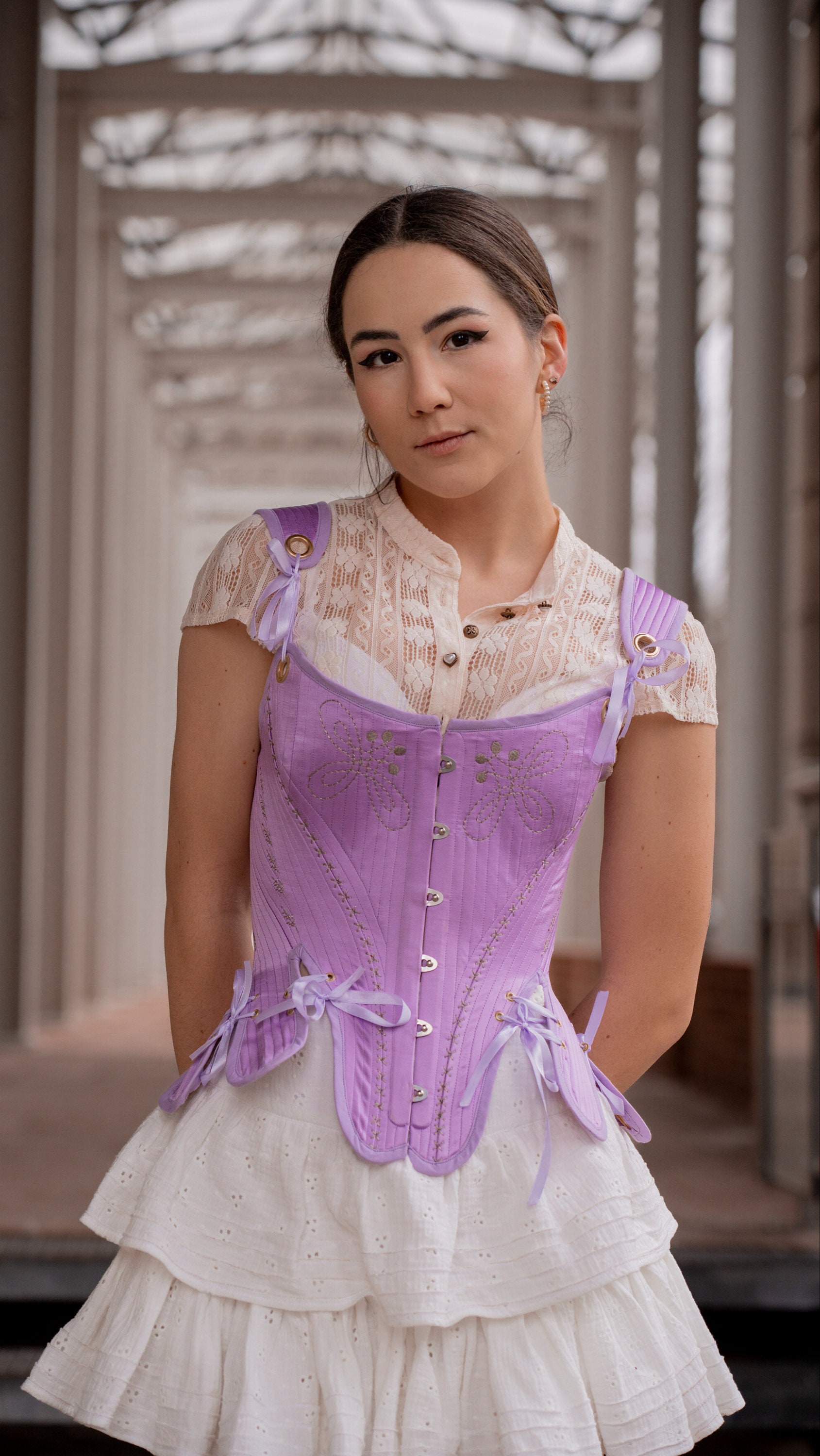 【COLOR iN ID】Kai corset ruffle tee Kai Corset Top – The Ivy Edit