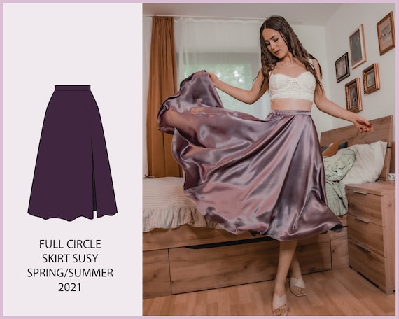 Silk skirt, free pattern №669 download pdf