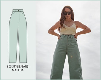 PATTERN - 80s Style Jeans MATILDA - THISISKACHI