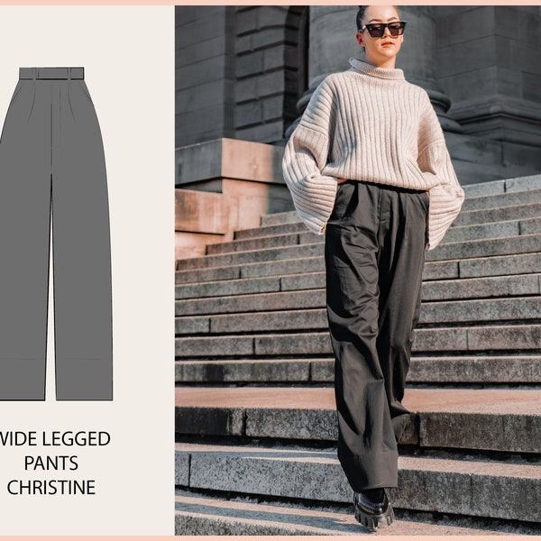 PATTERN - Wide Legged Pants CHRISTINE - THISISKACHI