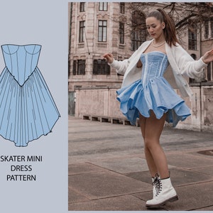 PATTERN - Skater Mini Dress - THISISKACHI