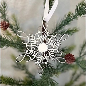 FuckFlake Ornament | White Elephant Gift idea | Unique Christmas Ornament | Birthday Gift | Rude Adult Gag Gift | Funny Christmas Ornament