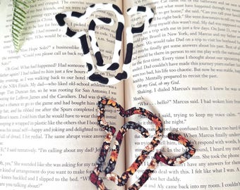 Cow Print Acrylic Bookmark | Book Lover Gift