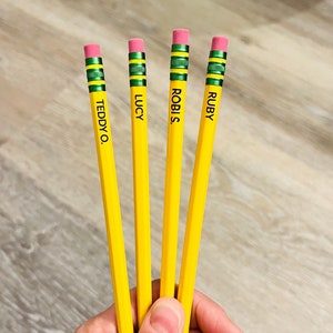 Order of 1 is for 5 pencils | Personalized Pencils | Pencils With Name | Engraved Named Pencils| School Supplies | Teacher Gift
