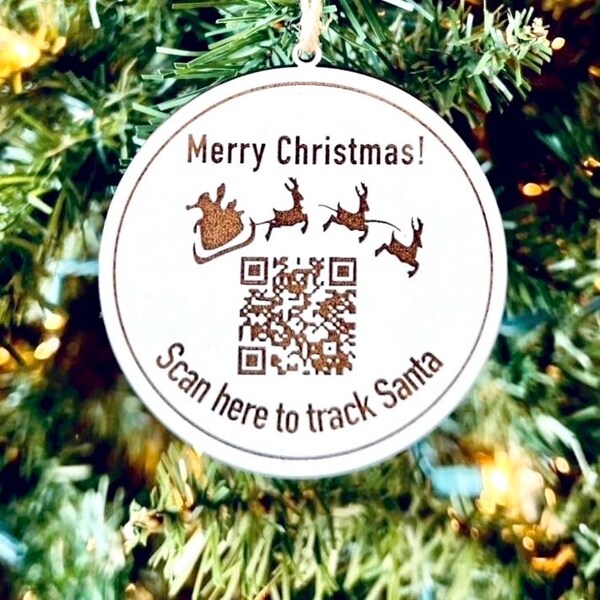 Santa Tracker Qr Code Svg Etsy