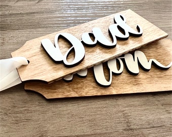 Personalized Stocking Tag | Wooden Gift Tags | Stocking Name Tag | Rustic Holiday Decor | Stocking Accent | Customized Gift Tags | Name Tags
