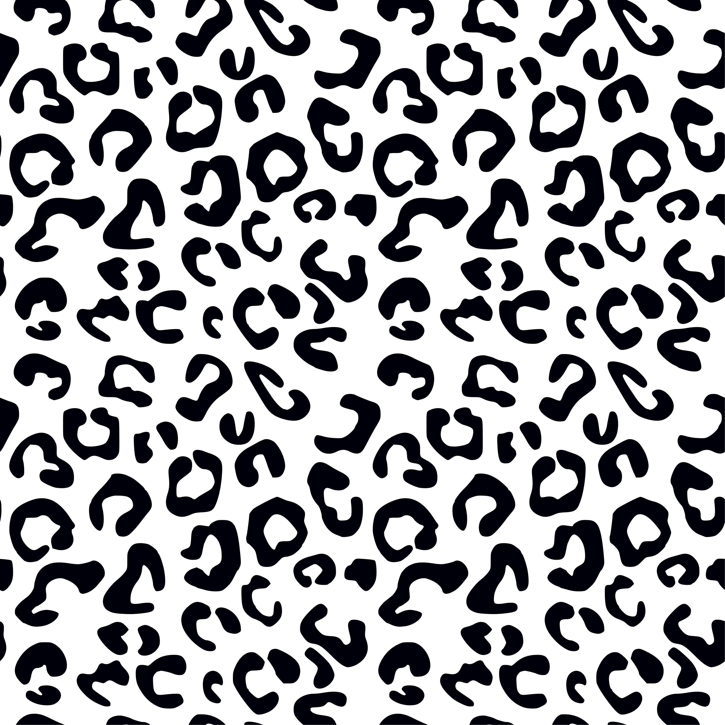 Leopard Print Brush Stroke Procreate Brush Set Cheetah Etsy