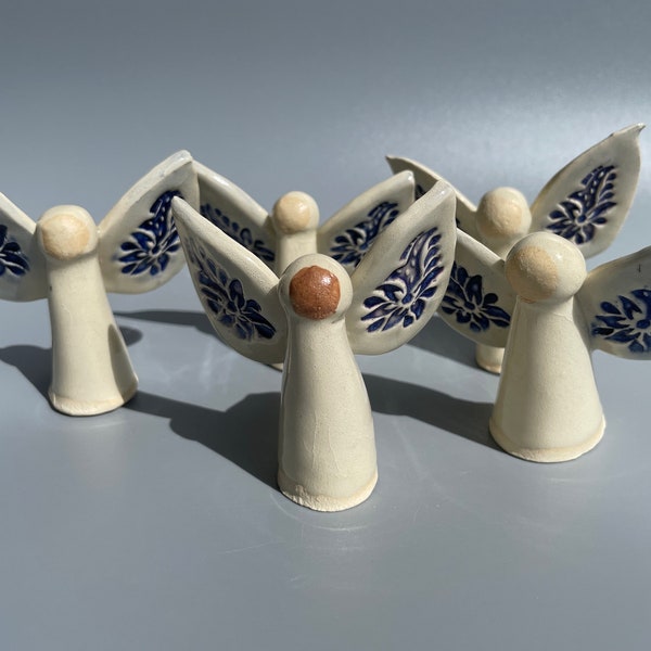 Ceramic Angel Figurine - Etsy