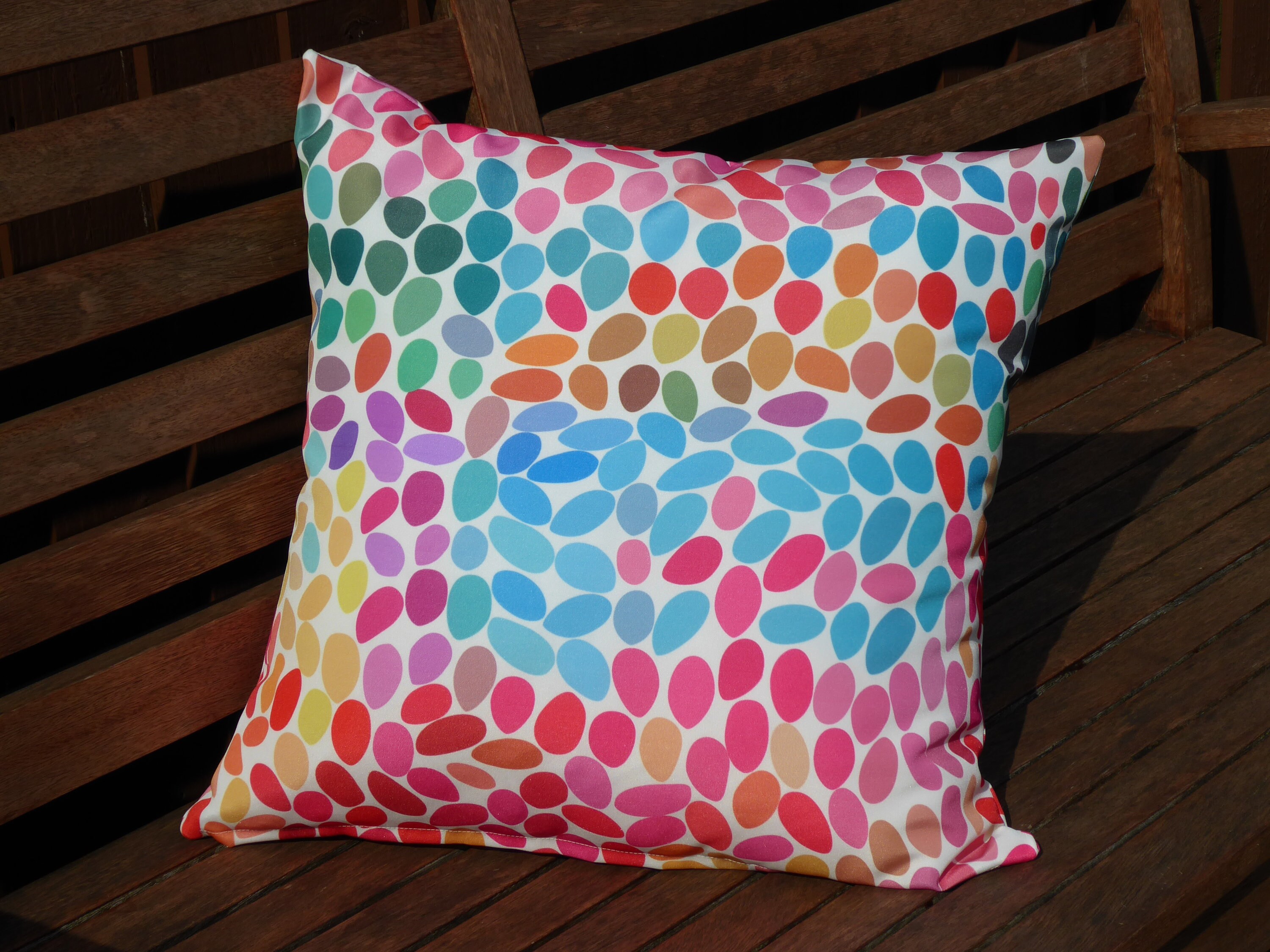 Outdoor pink cushion cover. Zip closure. Water resistant and Etsy