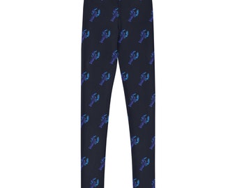 Youth/Teen Blue Lobster Leggings