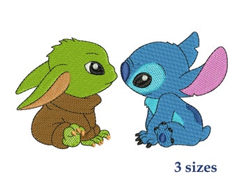 Stitch And Baby Yoda Etsy