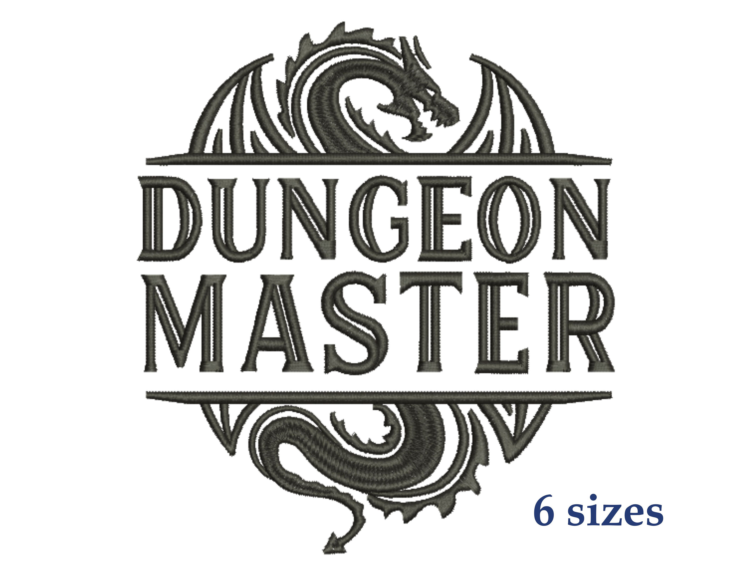 Dungeon Master Embroidery Design Dungeons and Dragons 6 Etsy