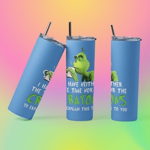 The Grinch 3 pack ~ PNG 20oz Straight Tumbler Sizable