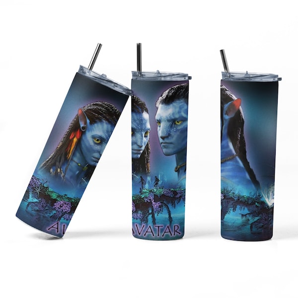 Avatar Way Of The Water Movie Poster SVG, PNG 20oz Straight Tumbler Sizable