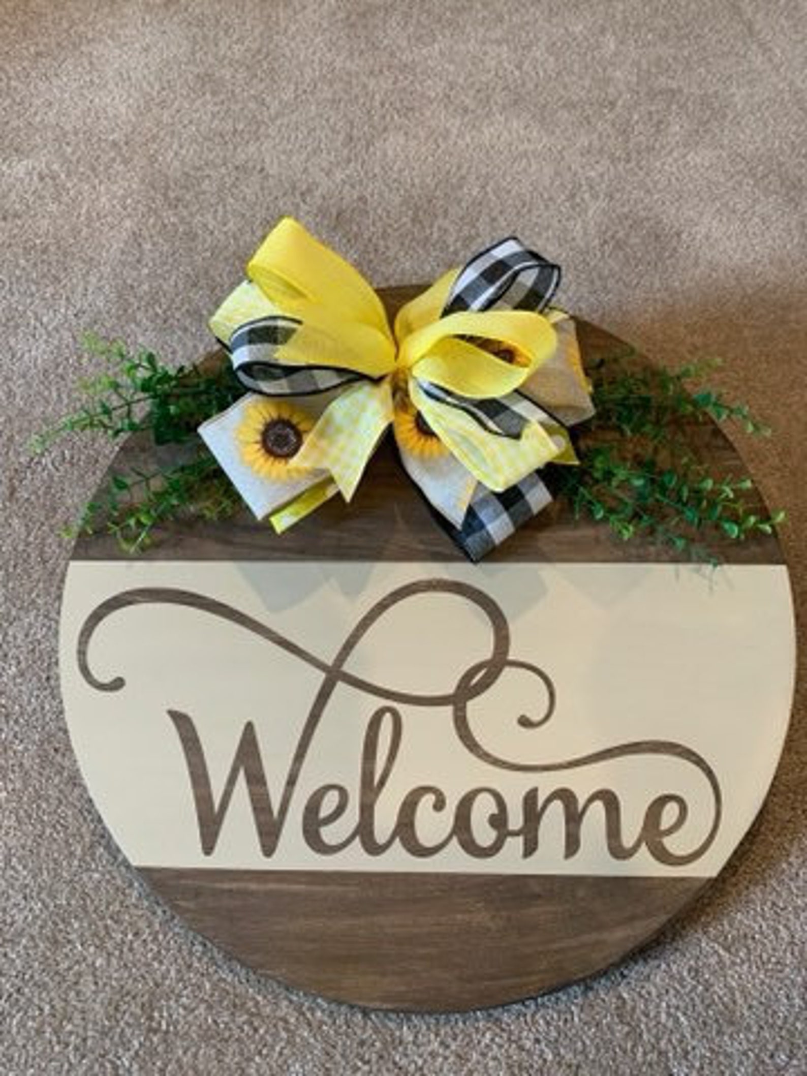 Door Hanger with interchangeable bows. 1 bow Etsy