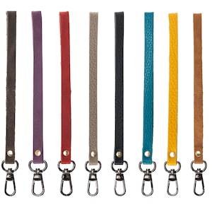 Correa de cuero personalizada para la muñeca, llavero, llavero, llavero con forma de muñeca, bolso de mano, billetera para teléfono, cartera de mano