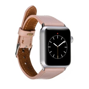 Personalizd Leather Apple Watch Band, Apple Watch Strap 38, 40, 41, 42, 44, 45, 49 mm, iWatch Samsung Galaxy FitBit Watch Band, Gift for Her