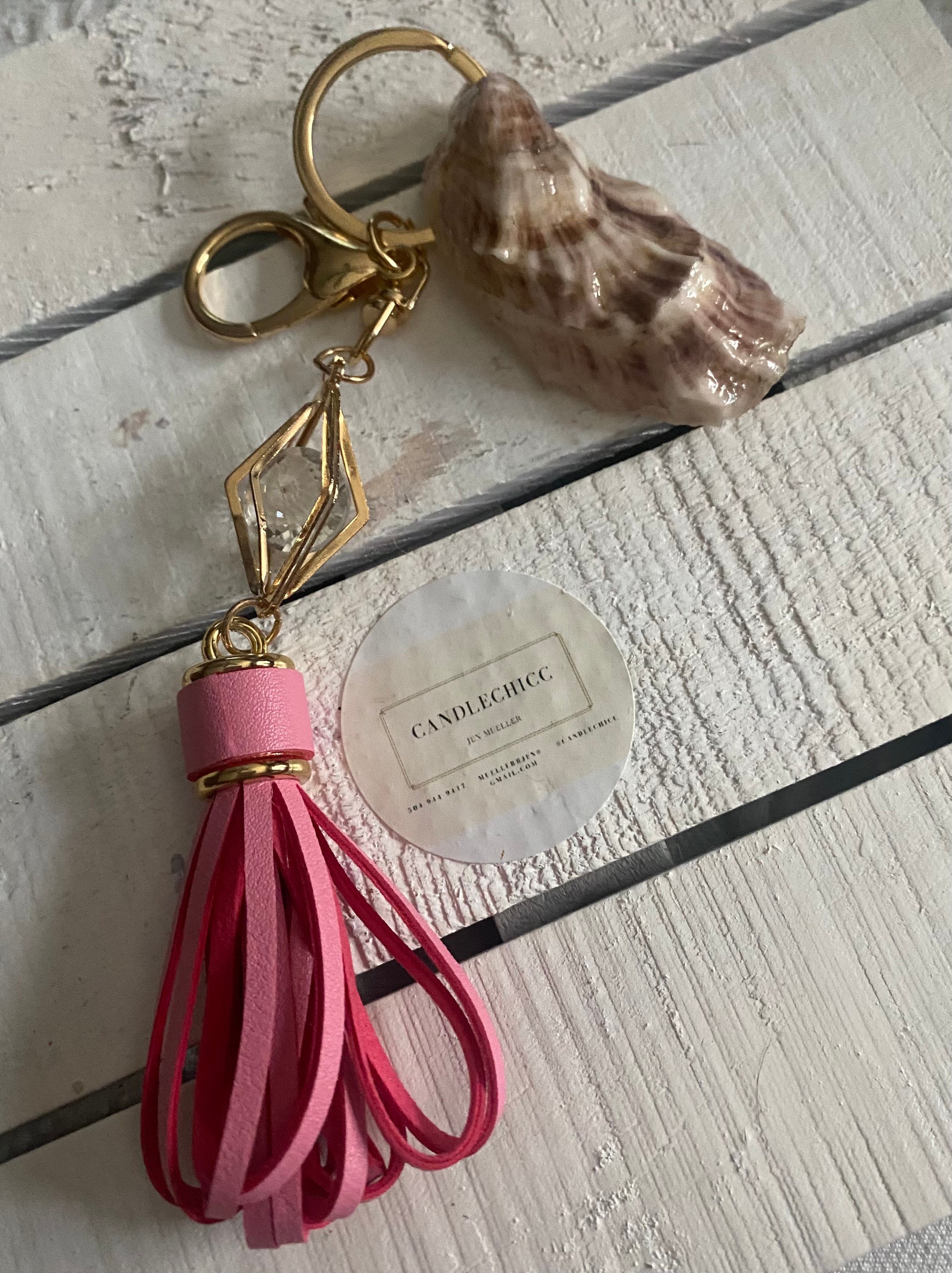 Shell Key Chain Handmade Coastal Key Chain Sea Shell Etsy UK