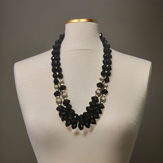 Vintage two strand beaded necklace - image 10