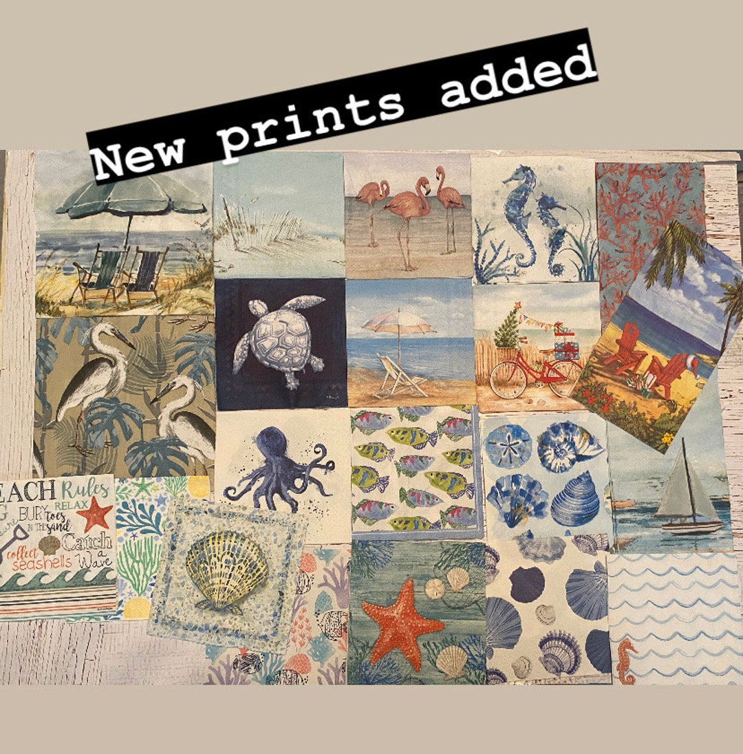 Decoupage Napkins 20 Assorted Napkin Bundle Napkins for Etsy