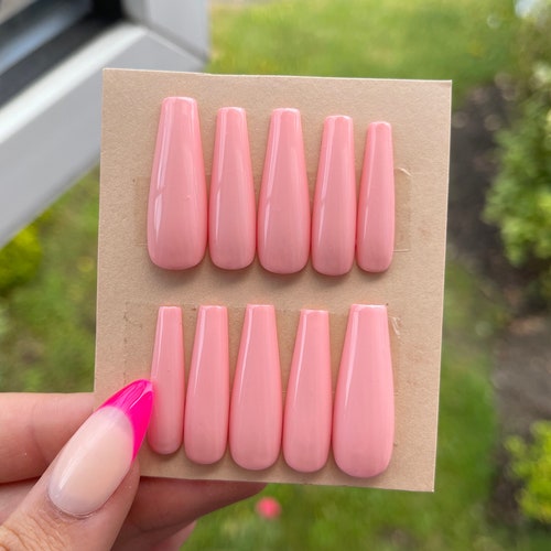 Press on Nails Sizing Pack Full Cover Blank Nails Ready to Etsy