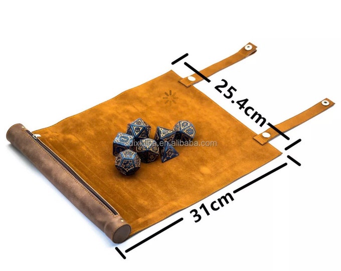 Dnd Leather Scroll Container Dnd Dice Container Leather Dice Etsy